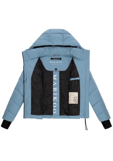 Marikoo Damen Steppjacke Yukanii mit Kapuze & femininer Passform - Image 4