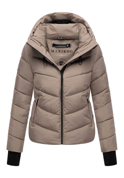 Marikoo Damen Steppjacke Yukanii mit Kapuze & femininer Passform - Image 1