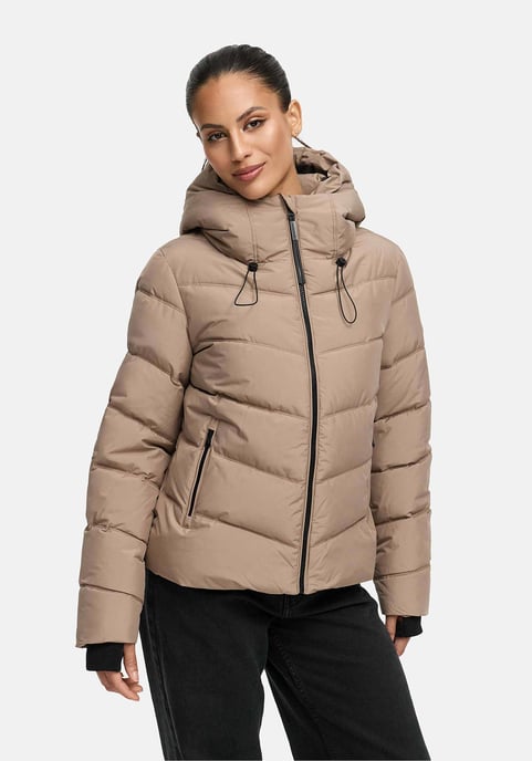 Marikoo Damen Steppjacke Yukanii mit Kapuze & femininer Passform - Image 5