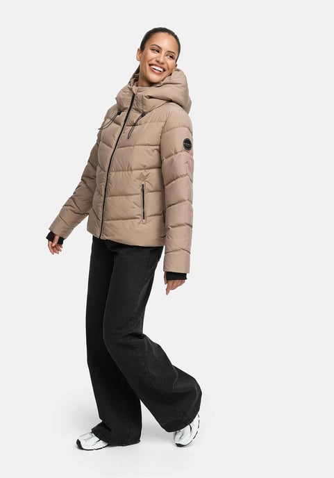 Marikoo Damen Steppjacke Yukanii mit Kapuze & femininer Passform - Image 6