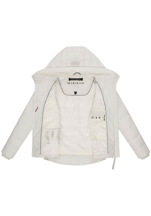 Marikoo Damen Steppjacke Tayenaa mit Kapuze & warmem Fleecefutter - Image 4