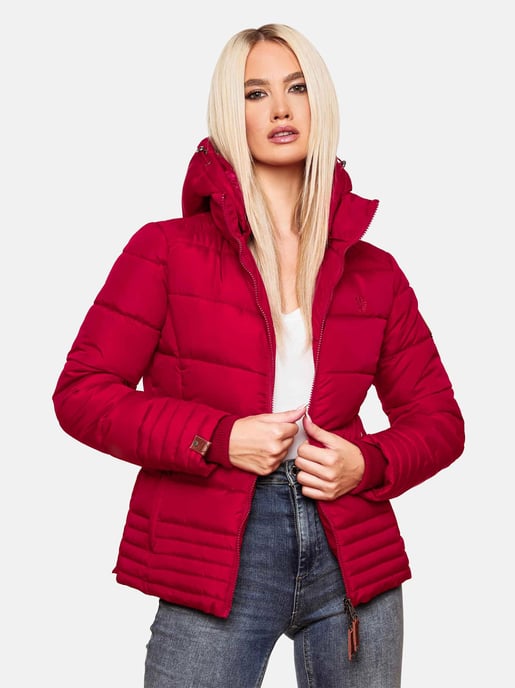 Marikoo Damen Steppjacke mit abnehmbarer Kapuze & 2-Wege-Reißverschluss - Image 5