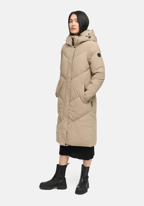 Marikoo Damen Steppmantel Teonaa mit Kapuze & sportlich-elegantem Look - Image 5