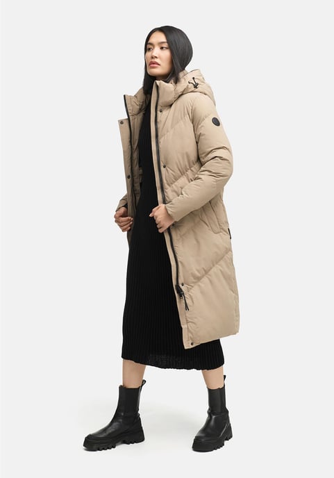 Marikoo Damen Steppmantel Teonaa mit Kapuze & sportlich-elegantem Look - Image 6