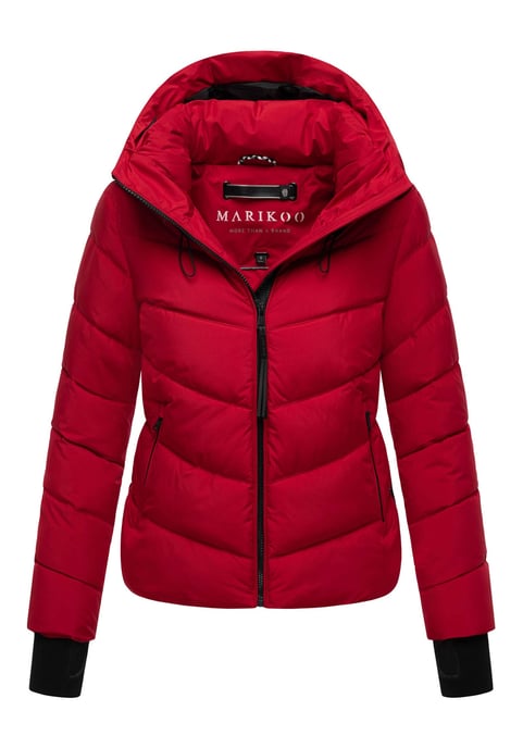 Marikoo Damen Steppjacke Yukanii mit Kapuze & femininer Passform - Image 1