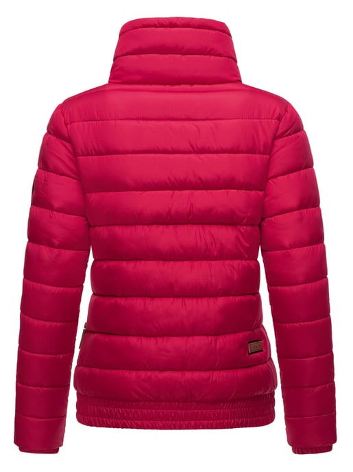Marikoo Damen Steppjacke Poisen mit hohem Kragen & Teddyfleece-Taschen - Image 4