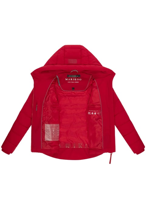 Marikoo Damen Steppjacke Tayenaa mit Kapuze & warmem Fleecefutter - Image 4