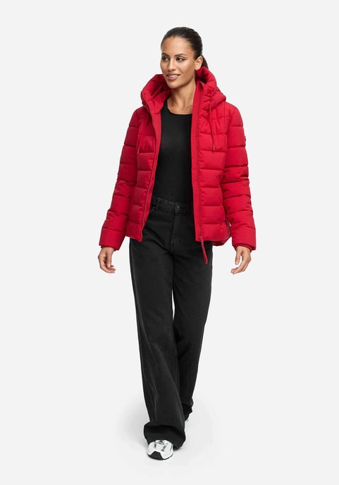 Marikoo Damen Steppjacke Tayenaa mit Kapuze & warmem Fleecefutter - Image 6