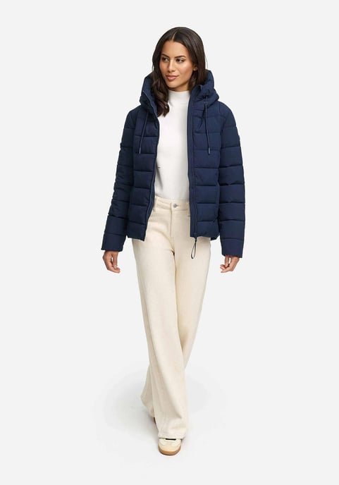 Marikoo Damen Steppjacke Tayenaa mit Kapuze & warmem Fleecefutter - Image 6