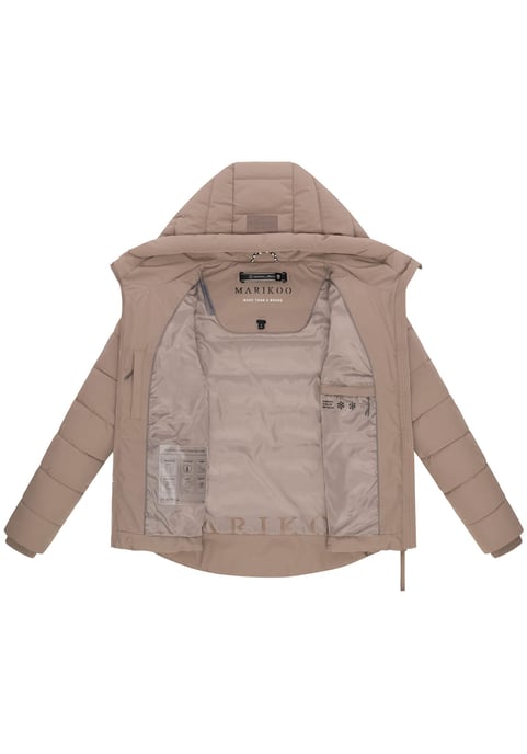 Marikoo Damen Steppjacke Tayenaa mit Kapuze & warmem Fleecefutter - Image 4