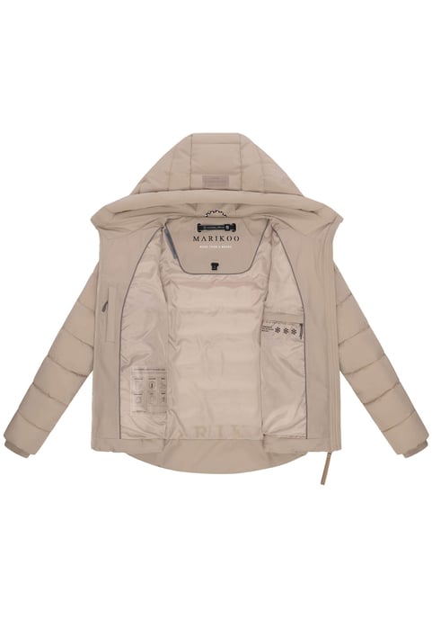 Marikoo Damen Steppjacke Tayenaa mit Kapuze & warmem Fleecefutter - Image 4
