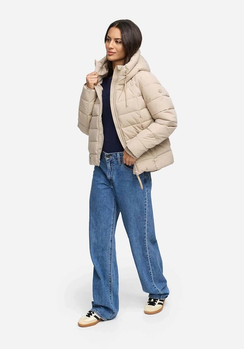 Marikoo Damen Steppjacke Tayenaa mit Kapuze & warmem Fleecefutter - Image 6