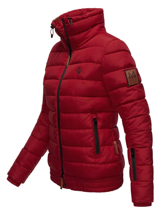 Marikoo Damen Steppjacke Poisen mit hohem Kragen & Teddyfleece-Taschen - Image 2