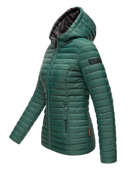 Marikoo Damen Steppjacke – Asraa, leicht mit Kapuze & Kontrastfutter - Image 3