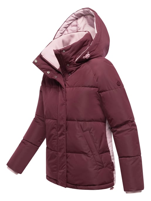 Marikoo Damen Steppjacke Omariaa mit Colorblocking & abnehmbarer Kapuze - Image 2