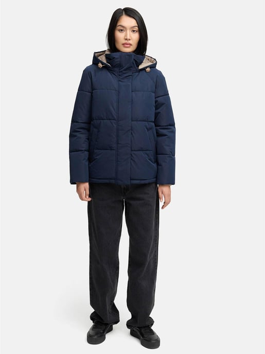 Marikoo Damen Steppjacke Omariaa mit Colorblocking & abnehmbarer Kapuze - Image 6