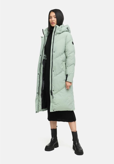 Marikoo Damen Steppmantel Teonaa mit Kapuze & sportlich-elegantem Look - Image 6