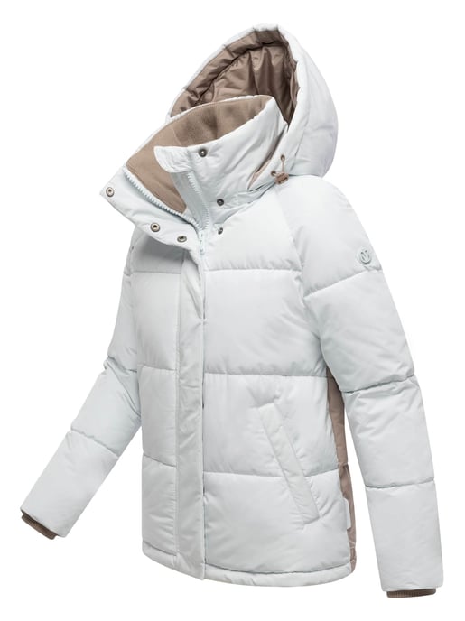 Marikoo Damen Steppjacke Omariaa mit Colorblocking & abnehmbarer Kapuze - Image 2