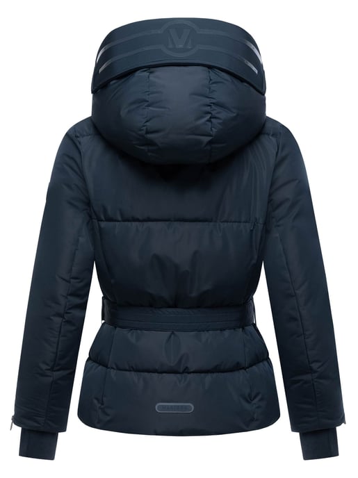 Marikoo Damen Steppjacke Aleyna mit Taillengürtel & Magnetverschlüssen - Image 3