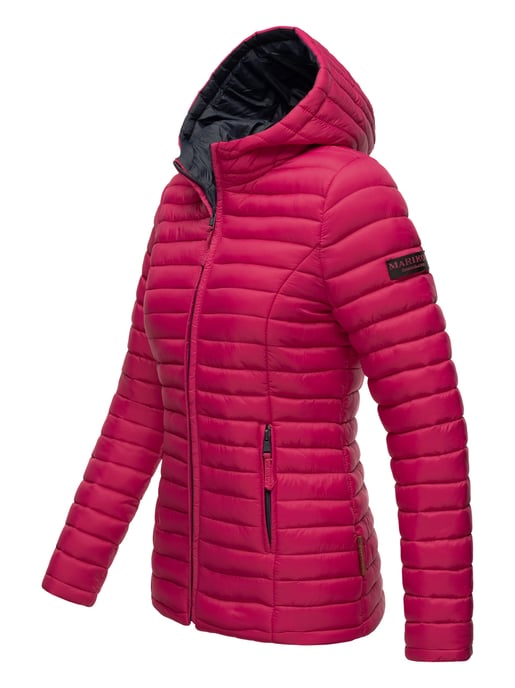 Marikoo Damen Steppjacke – Asraa, leicht mit Kapuze & Kontrastfutter - Image 3