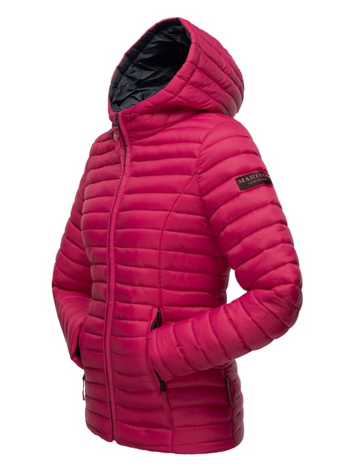 Marikoo Damen Steppjacke – Asraa, leicht mit Kapuze & Kontrastfutter - Image 4