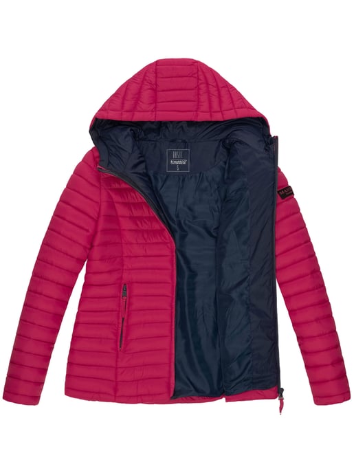Marikoo Damen Steppjacke – Asraa, leicht mit Kapuze & Kontrastfutter - Image 6