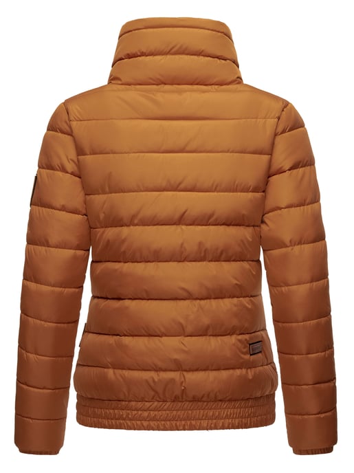Marikoo Damen Steppjacke Poisen mit hohem Kragen & Teddyfleece-Taschen - Image 4