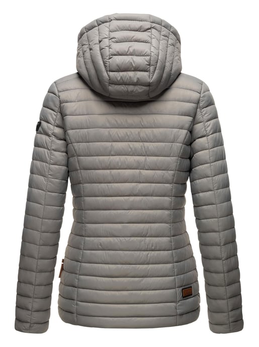 Marikoo Damen Steppjacke – Asraa, leicht mit Kapuze & Kontrastfutter - Image 4