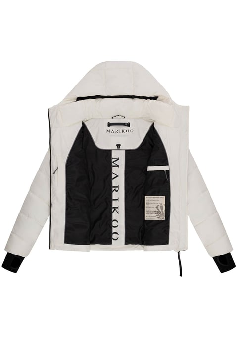 Marikoo Damen Steppjacke Yukanii mit Kapuze & femininer Passform - Image 4