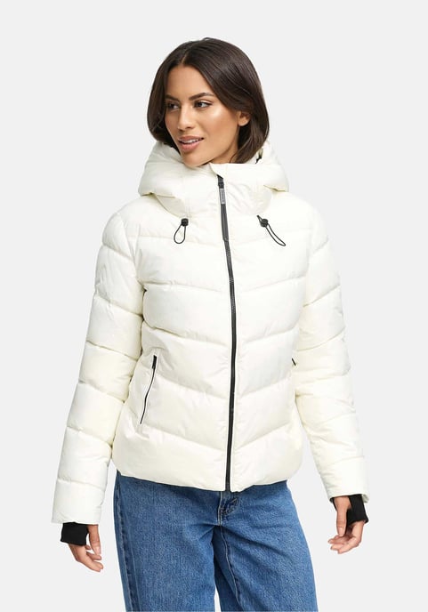 Marikoo Damen Steppjacke Yukanii mit Kapuze & femininer Passform - Image 5