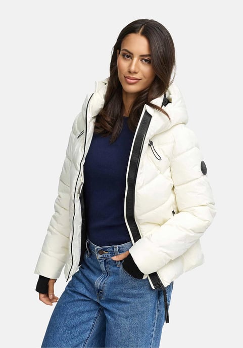 Marikoo Damen Steppjacke Yukanii mit Kapuze & femininer Passform - Image 6