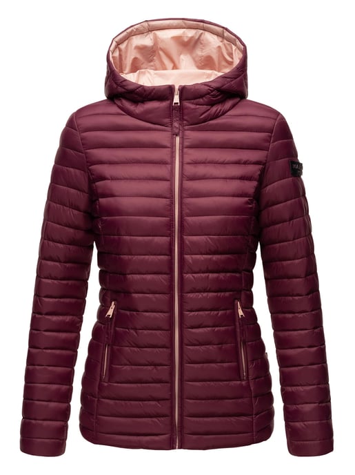 Marikoo Damen Steppjacke – Asraa, leicht mit Kapuze & Kontrastfutter - Image 2