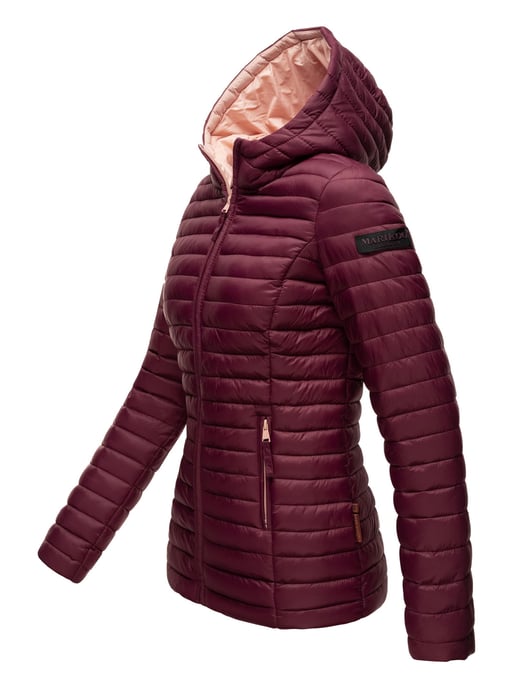 Marikoo Damen Steppjacke – Asraa, leicht mit Kapuze & Kontrastfutter - Image 3