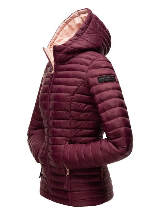 Marikoo Damen Steppjacke – Asraa, leicht mit Kapuze & Kontrastfutter - Image 5