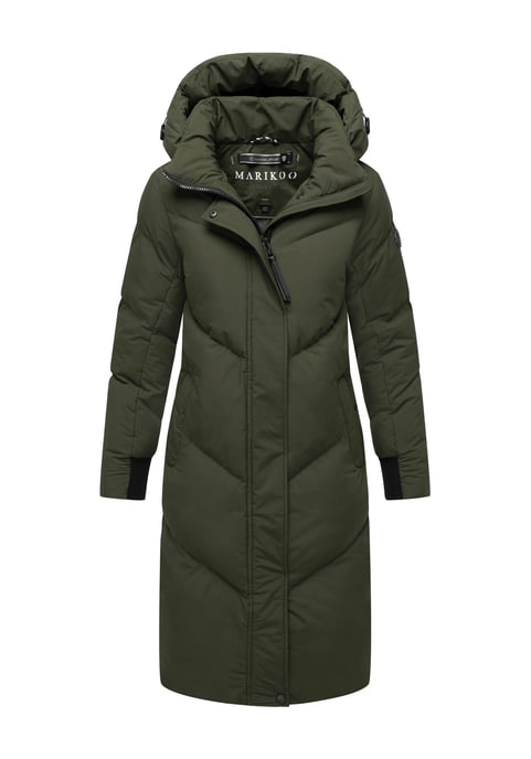 Marikoo Damen Steppmantel Teonaa mit Kapuze & sportlich-elegantem Look - Image 1