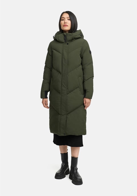 Marikoo Damen Steppmantel Teonaa mit Kapuze & sportlich-elegantem Look - Image 5