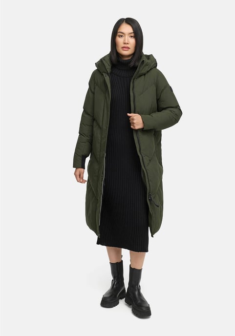 Marikoo Damen Steppmantel Teonaa mit Kapuze & sportlich-elegantem Look - Image 6