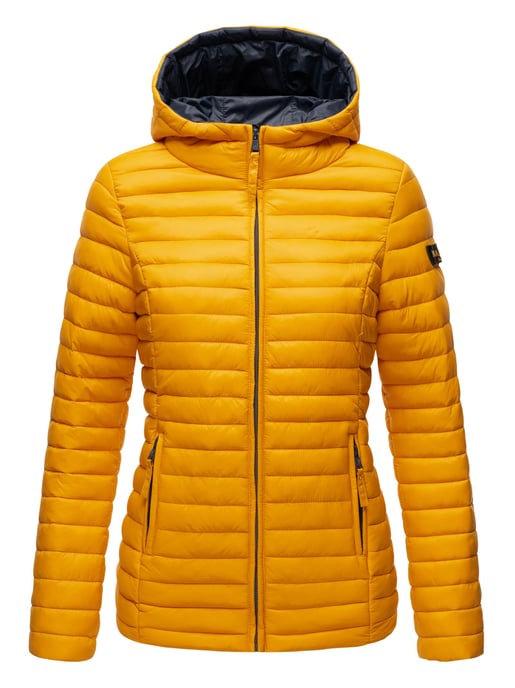 Marikoo Damen Steppjacke – Asraa, leicht mit Kapuze & Kontrastfutter - Image 2