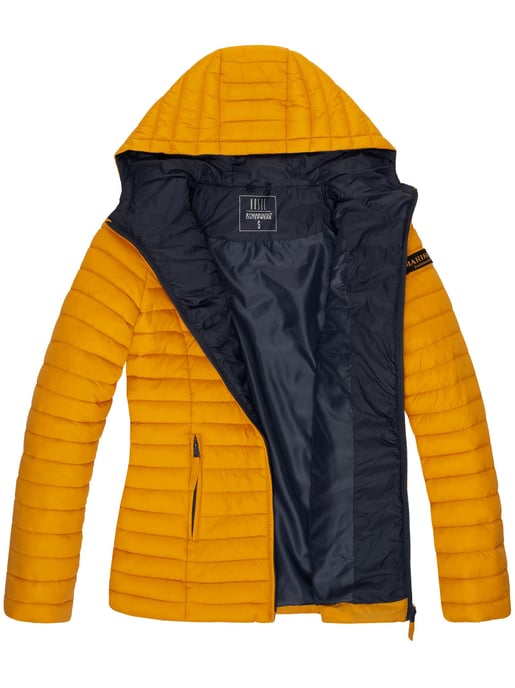 Marikoo Damen Steppjacke – Asraa, leicht mit Kapuze & Kontrastfutter - Image 5
