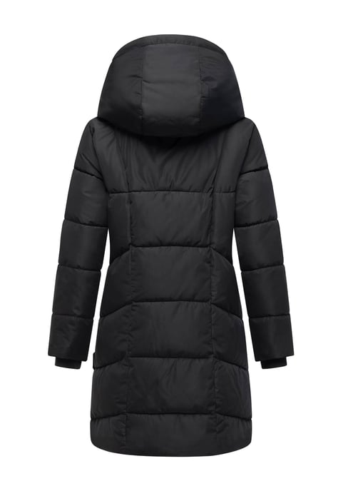 Marikoo Damen Steppmantel Virenaa mit Layer-Look & warmem Fleecefutter - Image 3