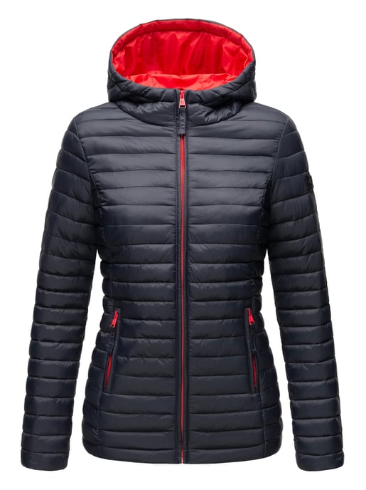 Marikoo Damen Steppjacke – Asraa, leicht mit Kapuze & Kontrastfutter - Image 2