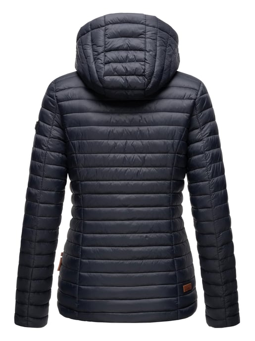 Marikoo Damen Steppjacke – Asraa, leicht mit Kapuze & Kontrastfutter - Image 4