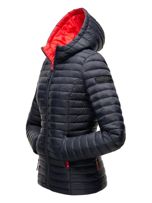 Marikoo Damen Steppjacke – Asraa, leicht mit Kapuze & Kontrastfutter - Image 6