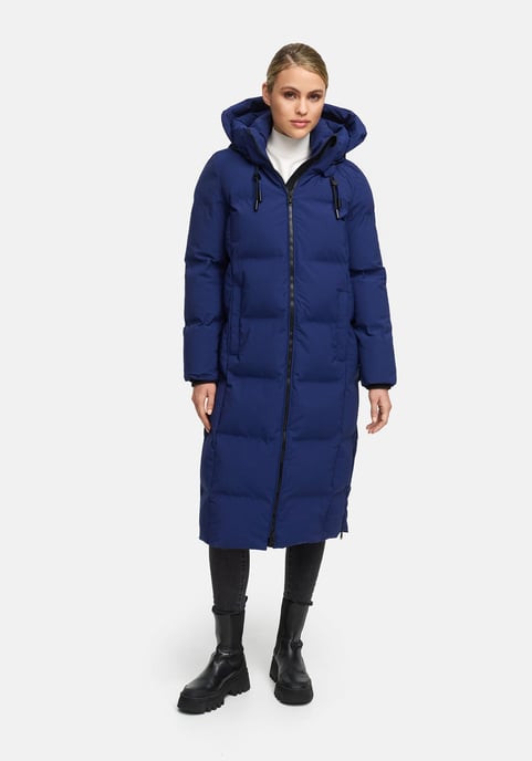 Marikoo Damen Winter Steppmantel Tikoraa mit abnehmbarer Kapuze - Image 6