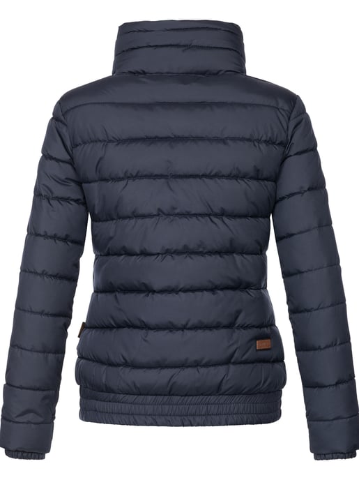 Marikoo Damen Steppjacke Poisen mit hohem Kragen & Teddyfleece-Taschen - Image 3