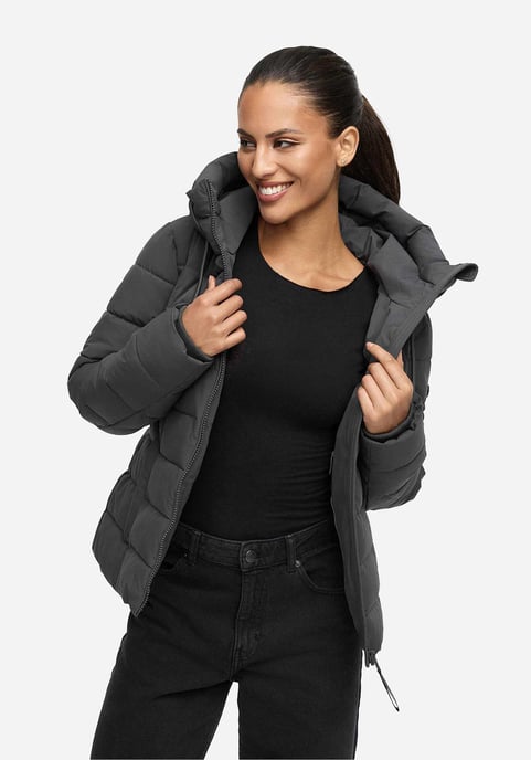 Marikoo Damen Steppjacke Tayenaa mit Kapuze & warmem Fleecefutter - Image 6