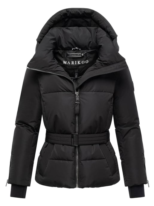 Marikoo Damen Steppjacke Aleyna mit Taillengürtel & Magnetverschlüssen - Image 1