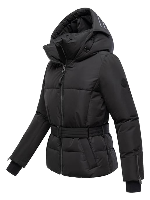 Marikoo Damen Steppjacke Aleyna mit Taillengürtel & Magnetverschlüssen - Image 2
