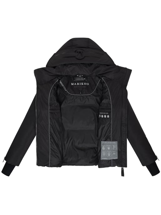 Marikoo Damen Steppjacke Aleyna mit Taillengürtel & Magnetverschlüssen - Image 4
