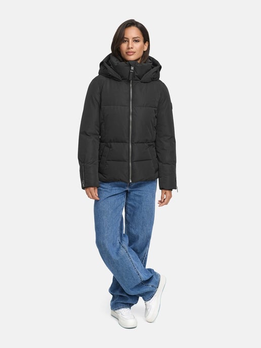 Marikoo Damen Steppjacke Aleyna mit Taillengürtel & Magnetverschlüssen - Image 6
